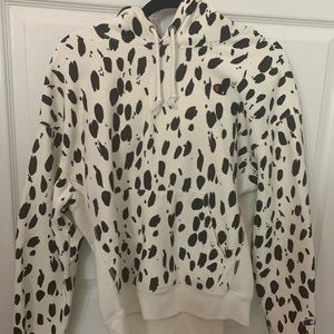 Cow Print Champion Hoodie